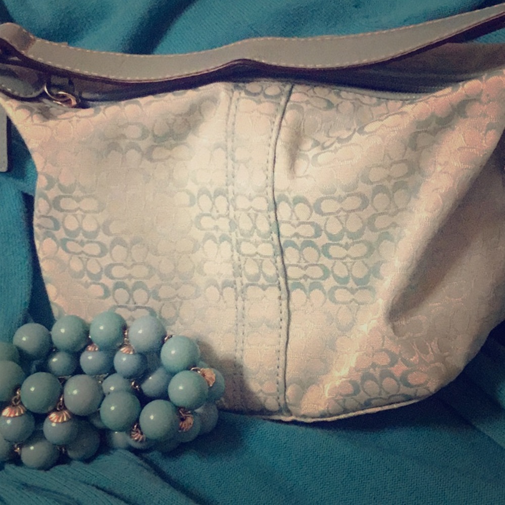 Adorable small coach Tiffany Blue bag❤️